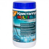 Средство для очистки воды в бассейнах 1кг КРИСТАЛПУЛ MULTI BLUE 5 в 1 таблетки по 200 грамм, KPMB20S1