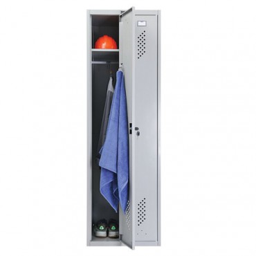 Шкаф металлический для одежды ПРАКТИК "LS-21", двухсекционный, 1830х600х500 мм, 29 кг