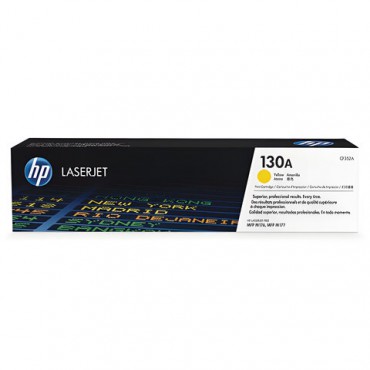 Картридж лазерный HP (CF352A) ColorLaserJet M176n/M177fw, №130A, желтый, оригинальный, ресурс 1000 страниц