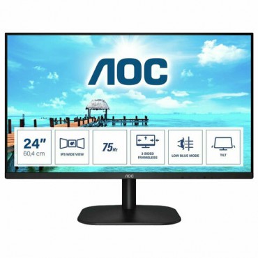 Монитор AOC 24B2XH 23.8" (60 см)/1920х1080/16:9/IPS/4ms/250cd/HDMI/VGA/черный